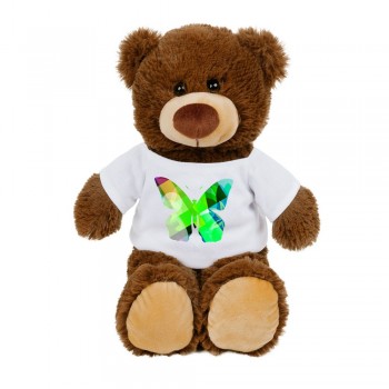 Teddy bear with white T-shirt suitable for printing (T-shirt packed separately) AIHE310-16