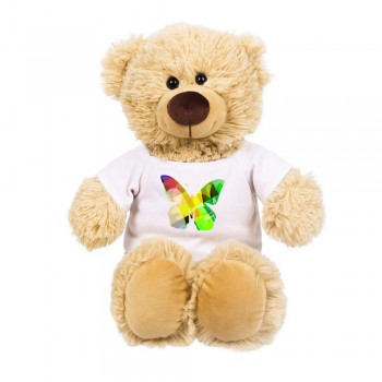 Teddy bear with white T-shirt suitable for printing (T-shirt packed separately) AIHE310-20