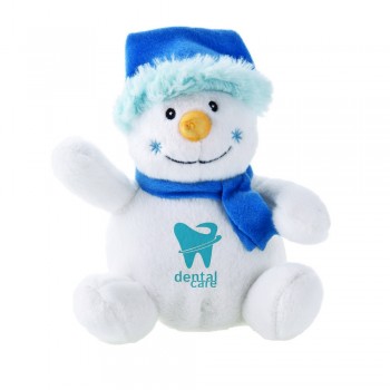 Snowman in blue cap and scarf suitable for printing AIHE324-42