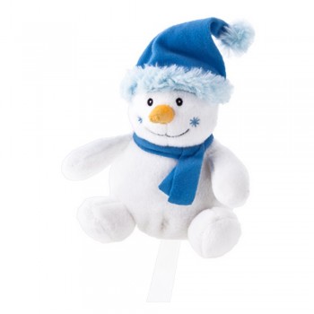 Snowman in blue cap and scarf suitable for printing AIHE324-42