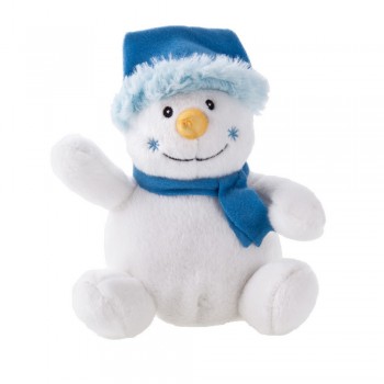 Snowman in blue cap and scarf suitable for printing AIHE324-42
