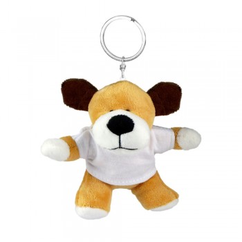 Dog with white T-shirt suitable for printing, keyring (T-shirt packed separately) AIHE564-18