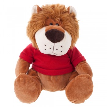 Sitting lion with T-shirt suitable for printing (T-shirt packed separately) AIHE669-16C