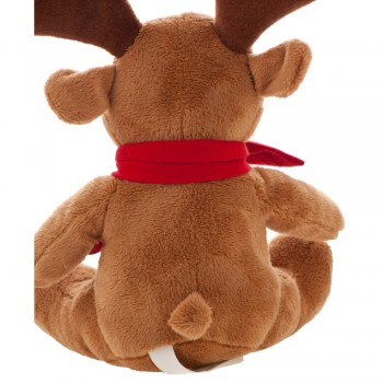 Reindeer with red scarf suitable for printing (scarf packed separately) AIHE682-16
