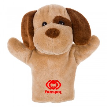 Plush dog, hand puppet | Obie Dog hand puppet, suitable for printing AIHE694-18