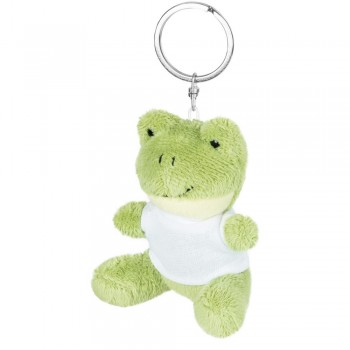 Frog with white T-shirt suitable for printing, keyring (T-shirt packed separately) AIHE741-06
