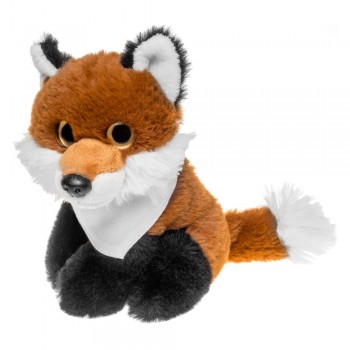 Plush fox | Savvy Fox with white neckerchief suitable for printing (neckerchief packed separately) AIHE743-16