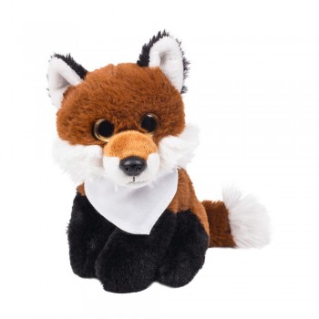 Plush fox | Savvy Fox with white neckerchief suitable for printing (neckerchief packed separately) AIHE743-16