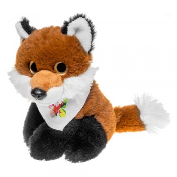 Plush fox | Savvy Fox with white neckerchief suitable for printing (neckerchief packed separately) AIHE743-16