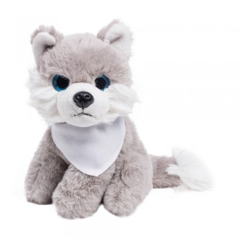 Wolf with white neckerchief suitable for printing (neckerchief packed separately) AIHE749-19