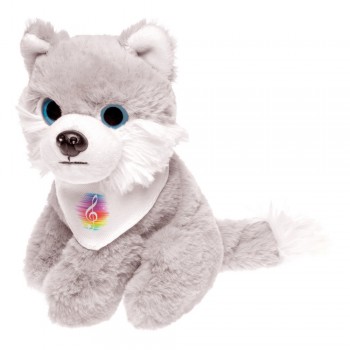Wolf with white neckerchief suitable for printing (neckerchief packed separately) AIHE749-19
