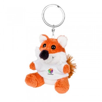 Fox with white T-shirt suitable for printing, keyring (T-shirt packed separately) AIHE755-16