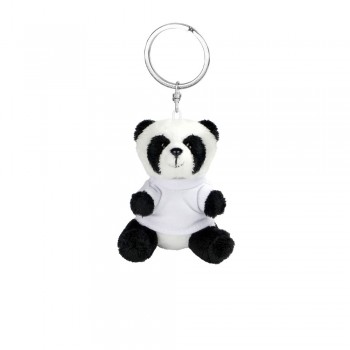 Panda with white T-shirt suitable for printing, keyring (T-shirt packed separately) AIHE763-88
