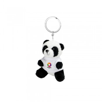 Panda with white T-shirt suitable for printing, keyring (T-shirt packed separately) AIHE763-88