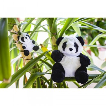 Panda with white T-shirt suitable for printing, keyring (T-shirt packed separately) AIHE763-88