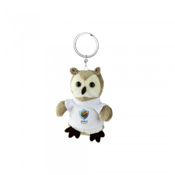Owl with white T-shirt suitable for printing, keyring (T-shirt packed separately) AIHE786-18