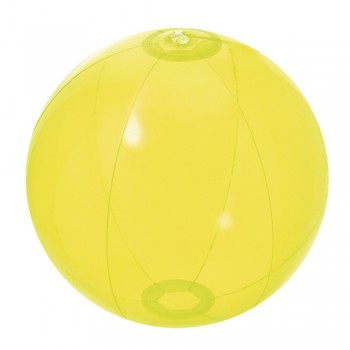 Inflatable beach ball, transparent (excl. -00), (panel: 12 x 30 cm, circuit of the inflated ball: ca. 84 cm) AIV8675-08