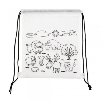 Drawstring bag for colouring, crayons | Brody