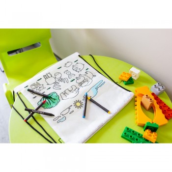 Drawstring bag for colouring, crayons | Brody