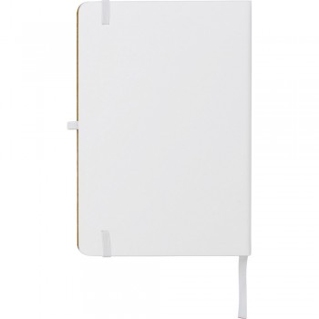 Notebook approx. A5 Notebook (approx. A5, 96 lined pages), bamboo hard cover, pen loop, elastic band for closing, ribbon marker AIV0038-02