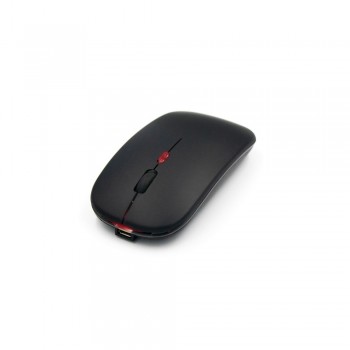 Wireless computer mouse, USB rechargeable, 500 mAh battery, red backlight effect after engraving, micro USB cable included AIV0174-03