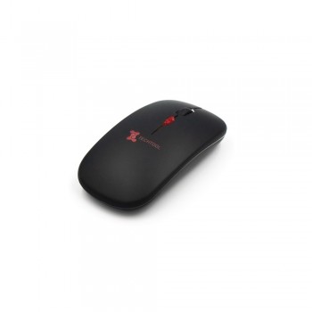 Wireless computer mouse, USB rechargeable, 500 mAh battery, red backlight effect after engraving, micro USB cable included AIV0174-03