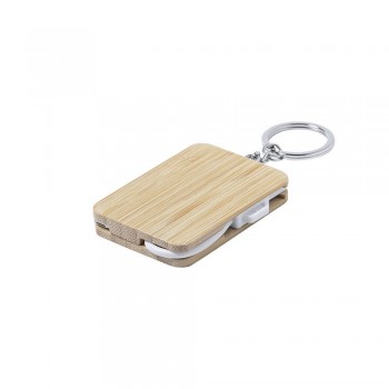 Charging cable, bamboo keyring