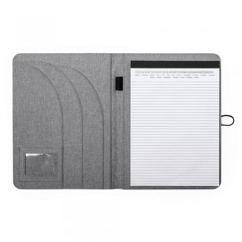 Conference folder A4 with notebook (20 lined sheets, one-sided printing), made from RPET AIV0235-19