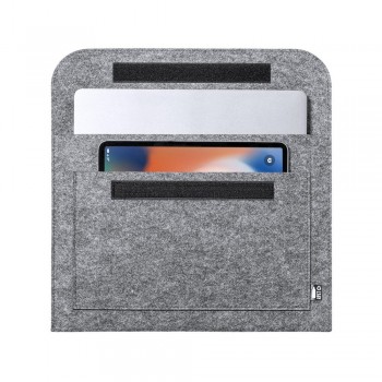 Document folder, 15 laptop case, made from felt RPET AIV0252-15