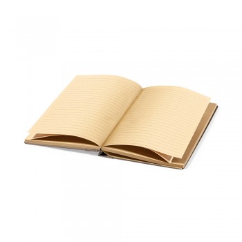Notebook (approx. A5, 100 lined sheets), hard cover made from coffee fibre AIV0276-16