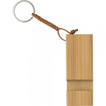 Bamboo keyring, phone stand AIV0282-16