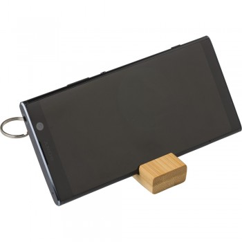 Bamboo keyring, phone stand AIV0282-16