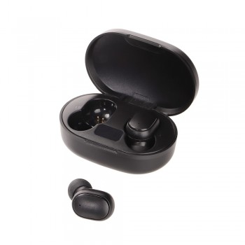Wireless earphones 2x40 mAh with charging station 200 mAh, BT 5.0, music play and answering calls function, USB rechargeable, working time: 2h, working distance up to 10 m, micro USB cable included AIV0352-03