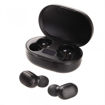 Wireless earphones 2x40 mAh with charging station 200 mAh, BT 5.0, music play and answering calls function, USB rechargeable, working time: 2h, working distance up to 10 m, micro USB cable included AIV0352-03