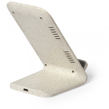 Kviešu salmu bezvadu lādētājs 5W-10W, tālruņa statīvs AIV0373-00