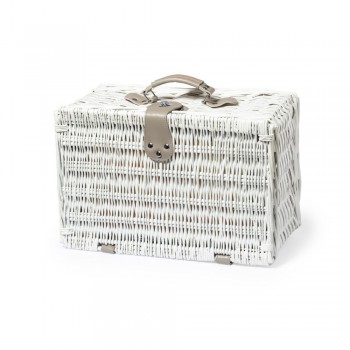 Picnic cooler basket for 2 people, 14 pcs, includes: stainless steel cutlery with plastic handles, 2 plates, 2 PS glasses, 2 salt shakers AIV0593-02