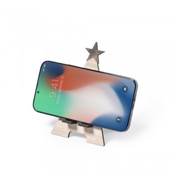 Wooden phone stand Wooden phone stand, Christmas tree design, foldable (made in Europe) AIV0596-00
