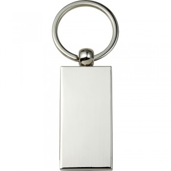 Rectangular keyring with beechwood element AIV0635-17