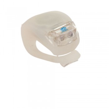 Bicycle light with 3 functions, 2 white LED lights AIV0712-02