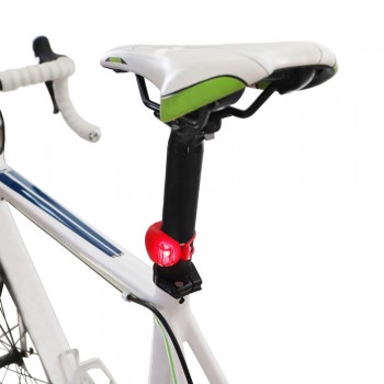 Bicycle light with 3 functions, 2 red LED lights AIV0712-05