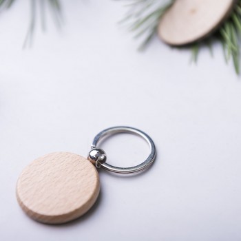Wooden keyring