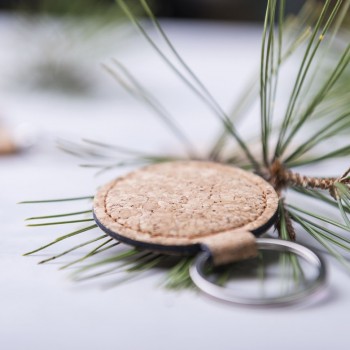 Cork keyring