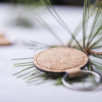Cork keyring