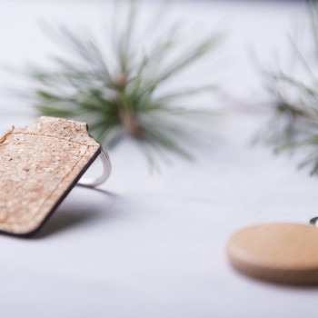 Cork keyring