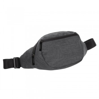 BRIGHT waist bag, made from RPET, GRS (Global RecycIed Standard) certificate, 1 main compartment and 1 front pocket with zipper, wide and adjustable waist belt, solid buckle, min. circ. approx. 87,5 cm, max. circ. approx. 122,5 cm AIV0852-19