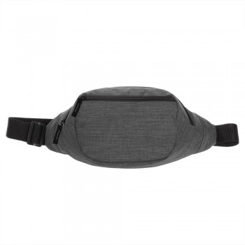 BRIGHT waist bag, made from RPET, GRS (Global RecycIed Standard) certificate, 1 main compartment and 1 front pocket with zipper, wide and adjustable waist belt, solid buckle, min. circ. approx. 87,5 cm, max. circ. approx. 122,5 cm AIV0852-19