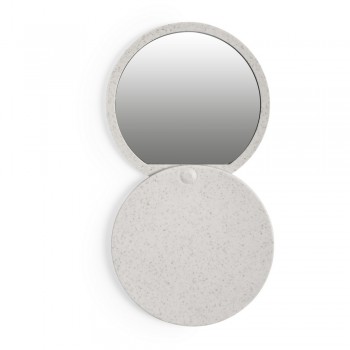 Wheat straw pocket mirror, round AIV0893-00