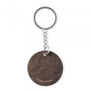 Round, wooden keyring (made in Europe) AIV0914-00