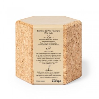 Cork pot, pine seeds Cork pot with pine seeds (made in Europe) AIV0915-00