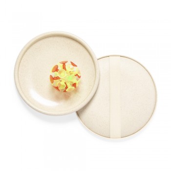 Wheat straw beach game Beach game, made from wheat straw, 1 ball with suction cups and 2 holders to catch it with AIV1007-00